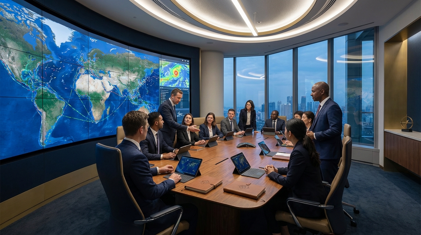 Operations center illustration